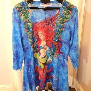Leoma Lovegrove Signature Mermaid Blouse Size L